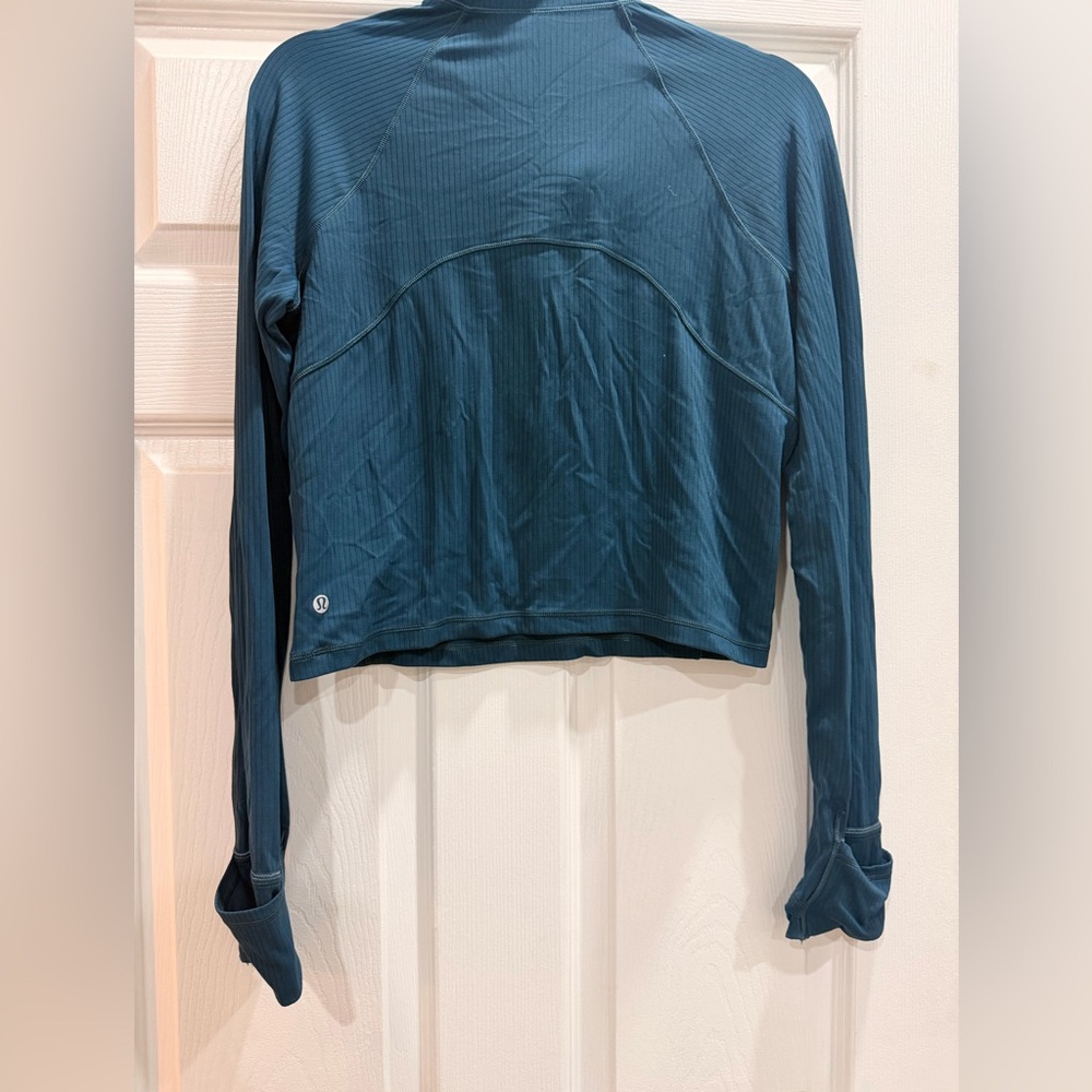 It's Rulu Ribbed Cropped Half Zip - Picture 3 of 3